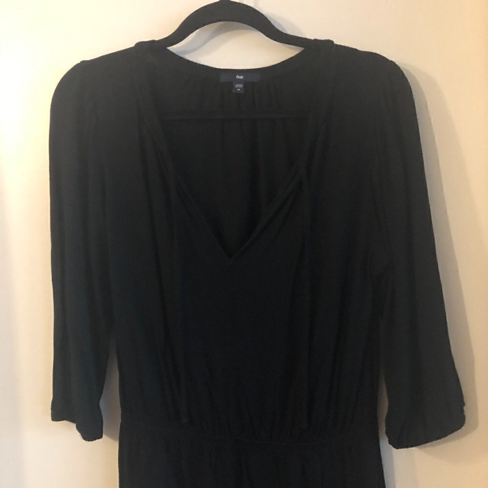 GAP True Black Peasant Dress - Picture 4 of 8